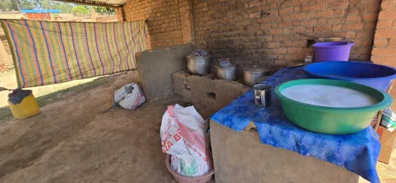 cuisine extérieur pour la préparation du riz
